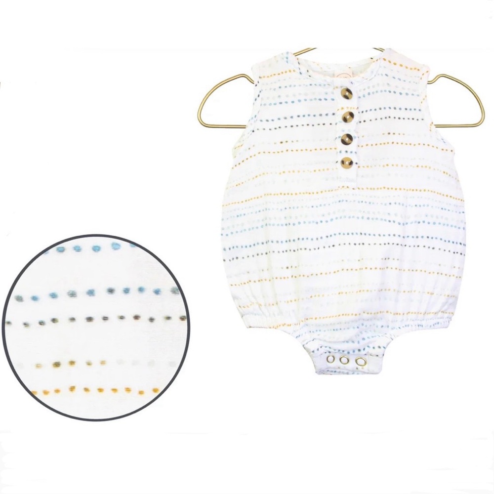 NWOT Lou Lou & Company Bubble Romper - Cloud Muslin
